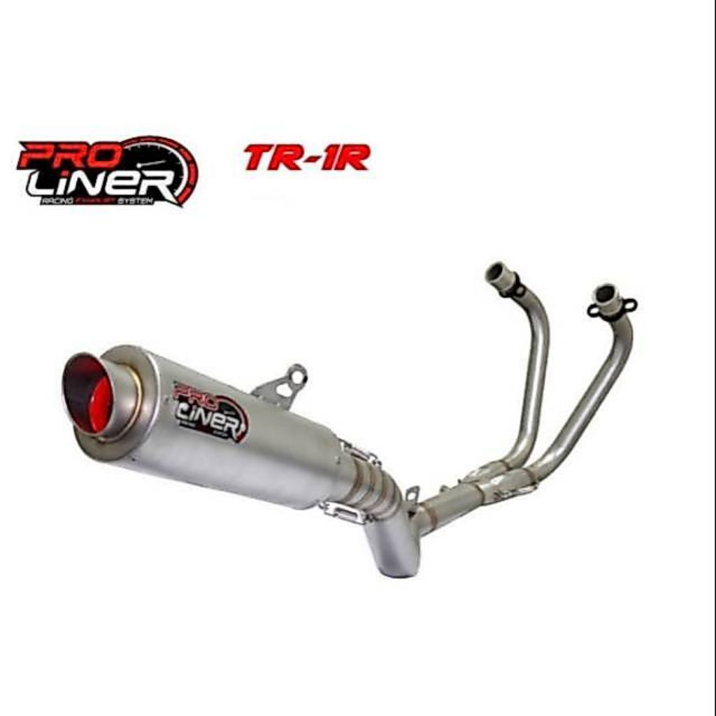 Knalpot Proliner TR1R Short Stainless TK Grey Full System CBR250RR R25 Ninja250