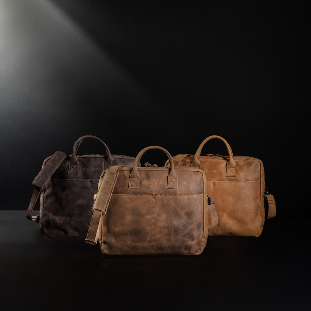 Messenger Bag Pria  Kulit Asli AGUSTA - Kenes Leather