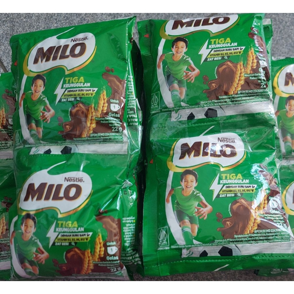 milo 1 renceng (10 sachet) / milo sachet / milo renceng / milo renteng / minuman coklat