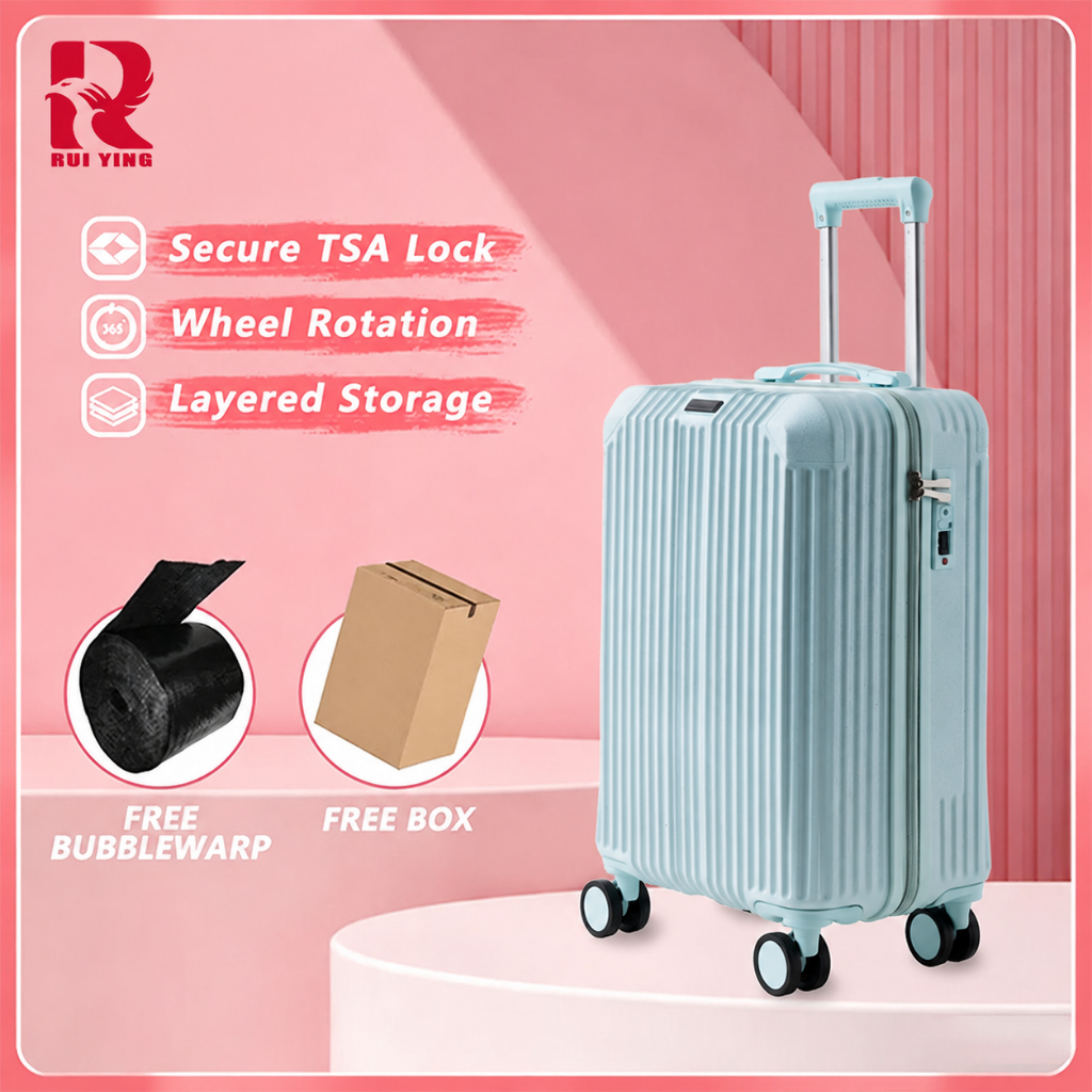RUIYING Promo Koper A981/9019 Travel Kabin & Bagasi Ukuran 20/24/28 Inch bahan PC + ABS Premium Anti