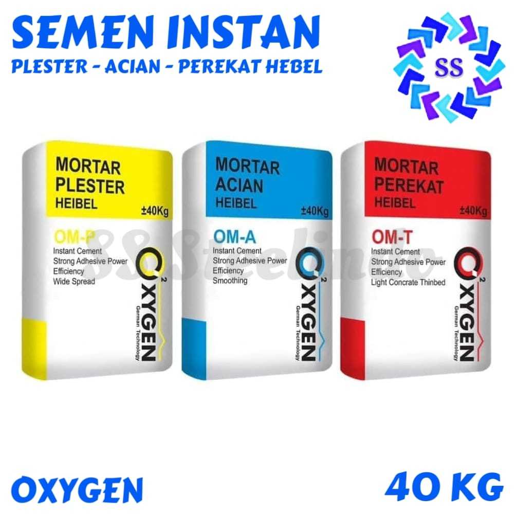 SEMEN INSTAN MURAH (PLESTER - ACIAN - PEREKAT HEBEL) 40 KG