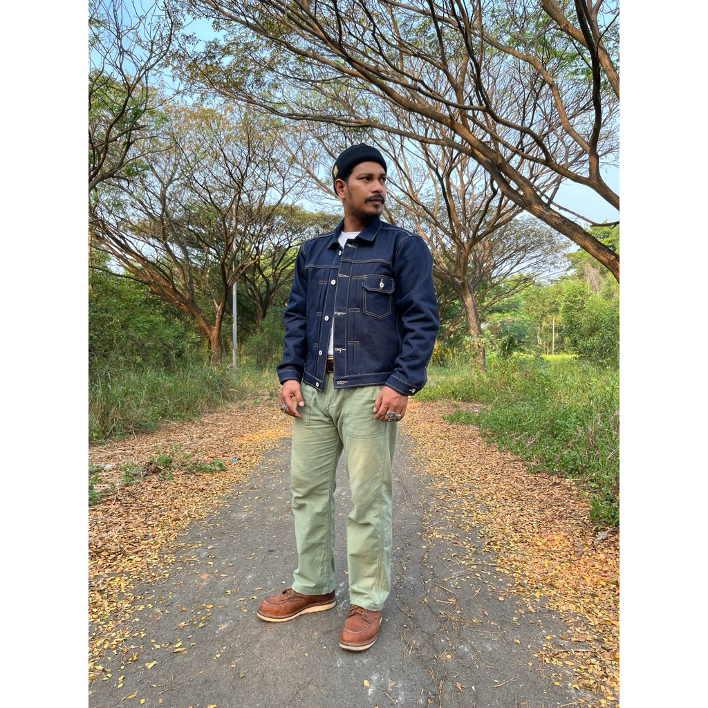 Type II jaket denim Raw. ketebalan 17 oz Rare