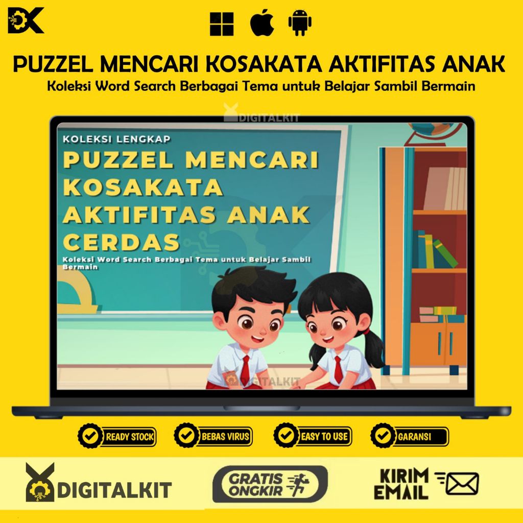 [T1364] Kumpulan Word Search Puzzle Worksheets | Aktivitas Edukasi Anak
