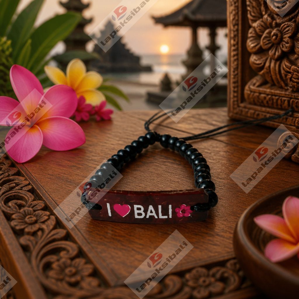 Gelang Tali Batok I Love Bali | Gelang Khas Bali | Gelang I Love Bali | Gelang Wanita| Gelang Anak |