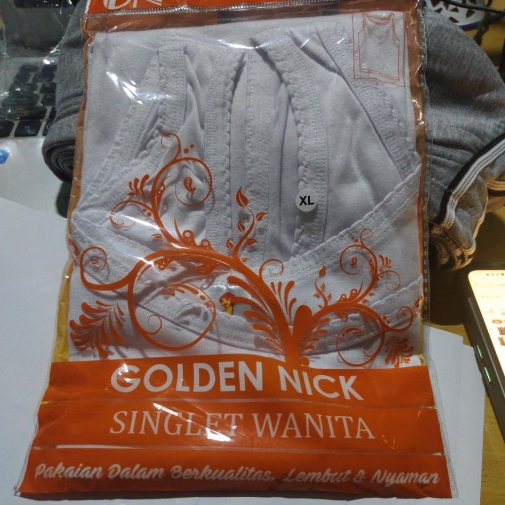 singlet Wanita Golden Nick Jumbo XXXL AT1073 l atsan wanita GN