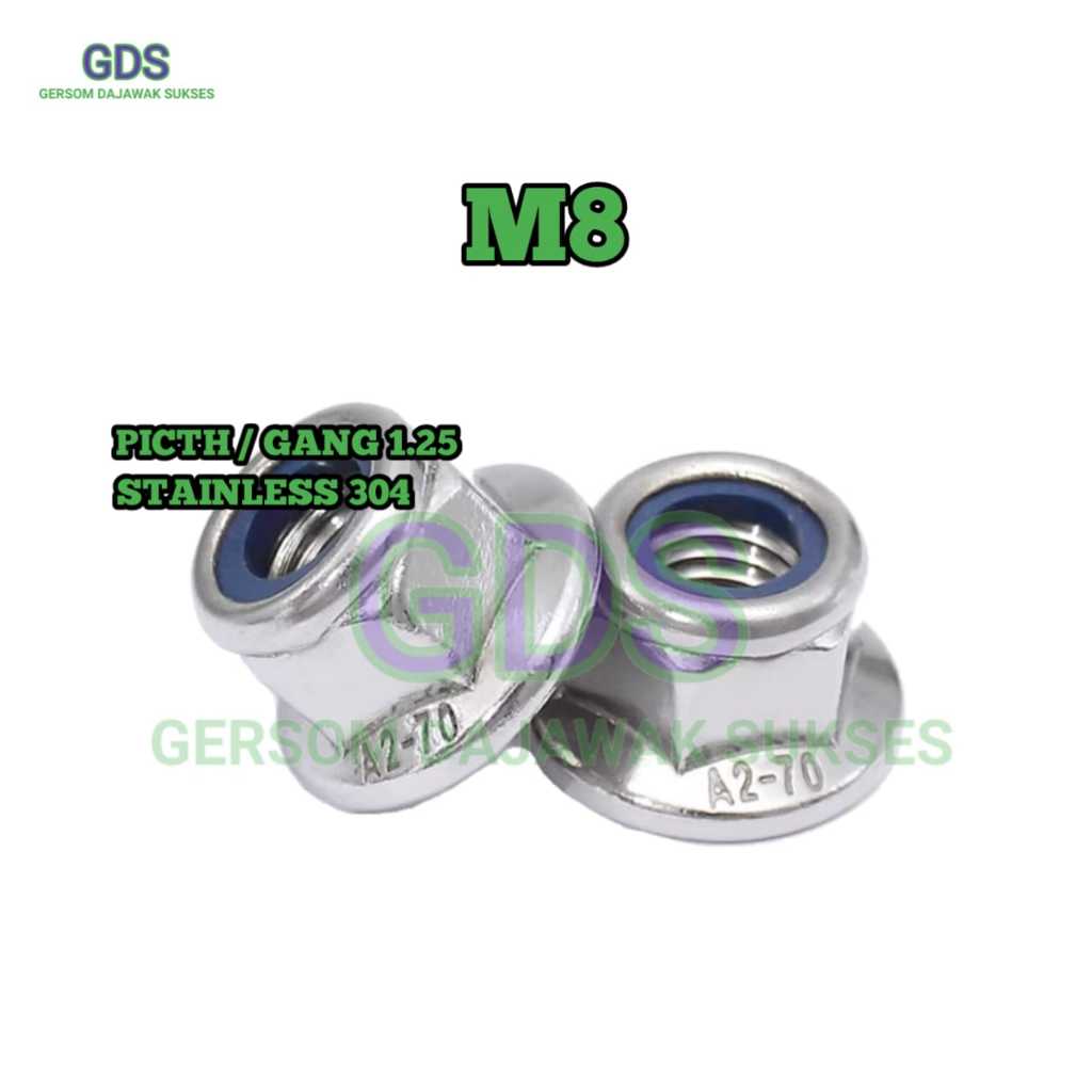 Mur Nylon Flange M8 Stainless 304 / Mur Nylon Flange / Mur Nylon Flange Stainless 304
