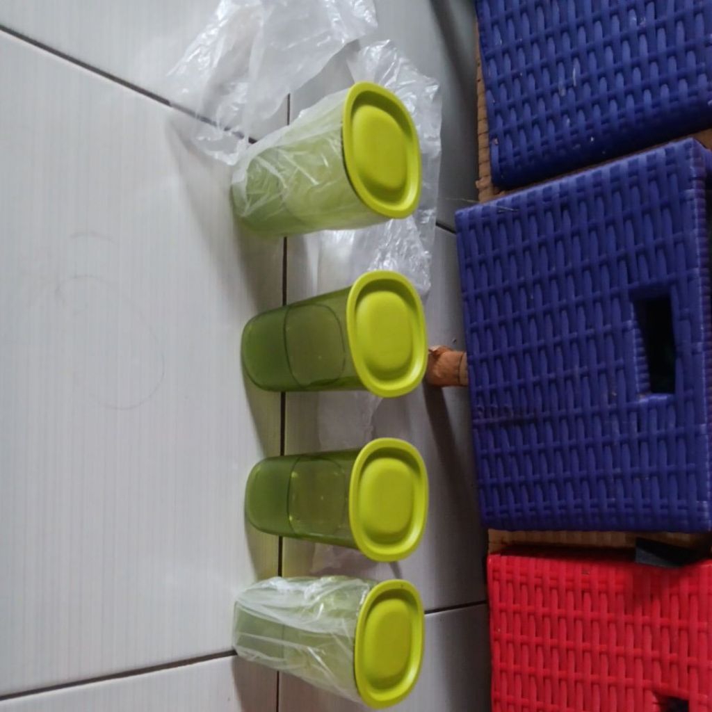 crystaline high glass tupperware