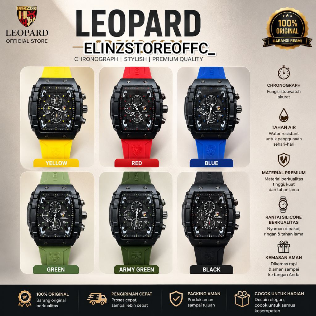 Jam Tangan Pria Leopard