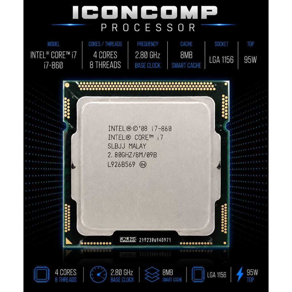 PROCESSOR INTEL CORE I7 860 TRAY LGA 1156