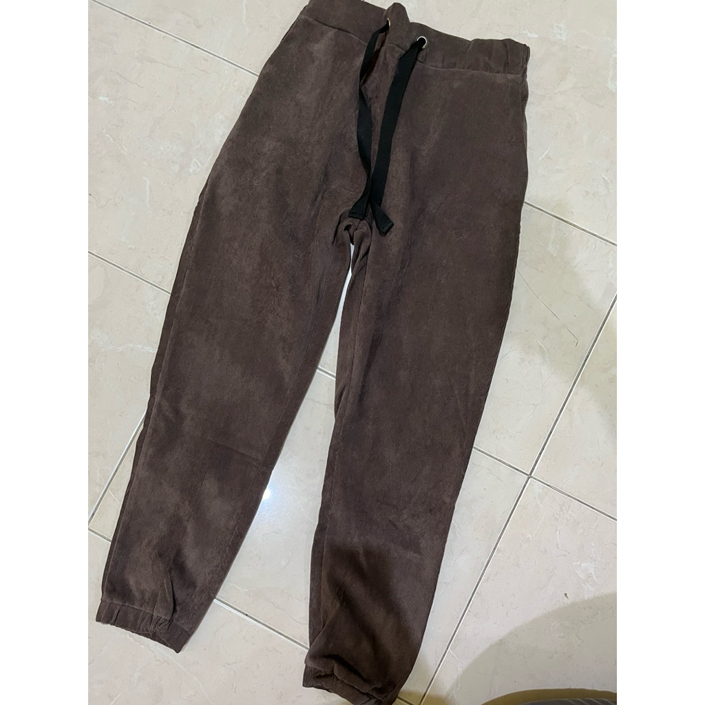 PRELOVED Celana Coklat Corduroy