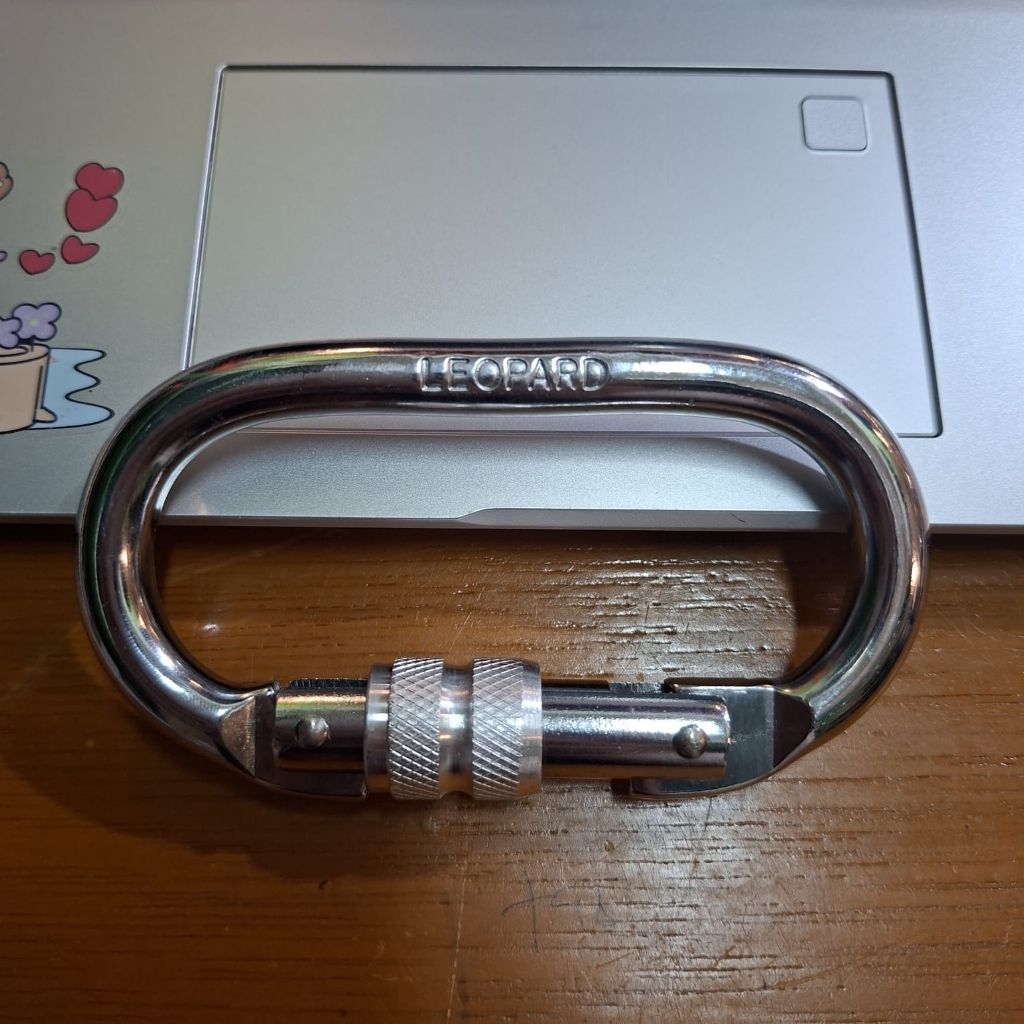Carabiner Steel Screw Leopard 0185 - Carabiner Leopard Original