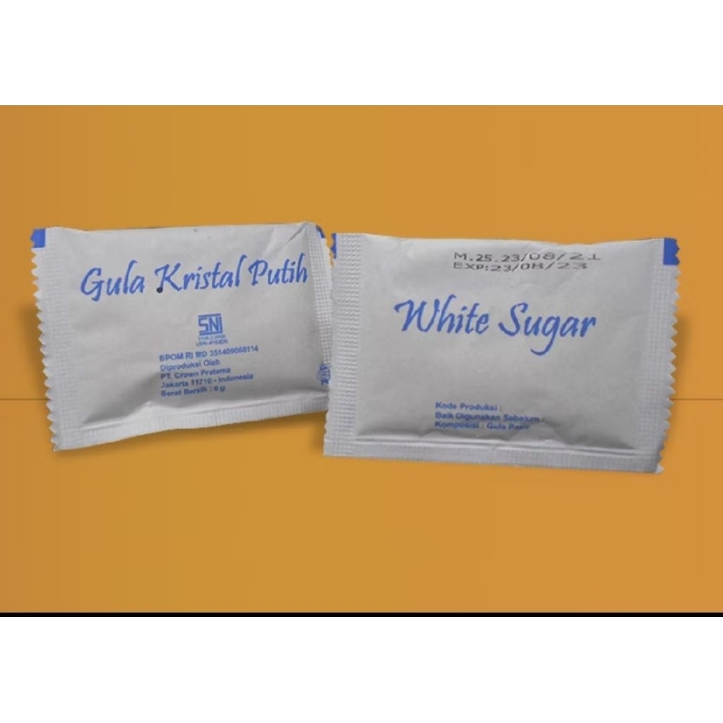 Gula Sachet/Gula Kemasan/Gula pasir sachet isi 100 pcs