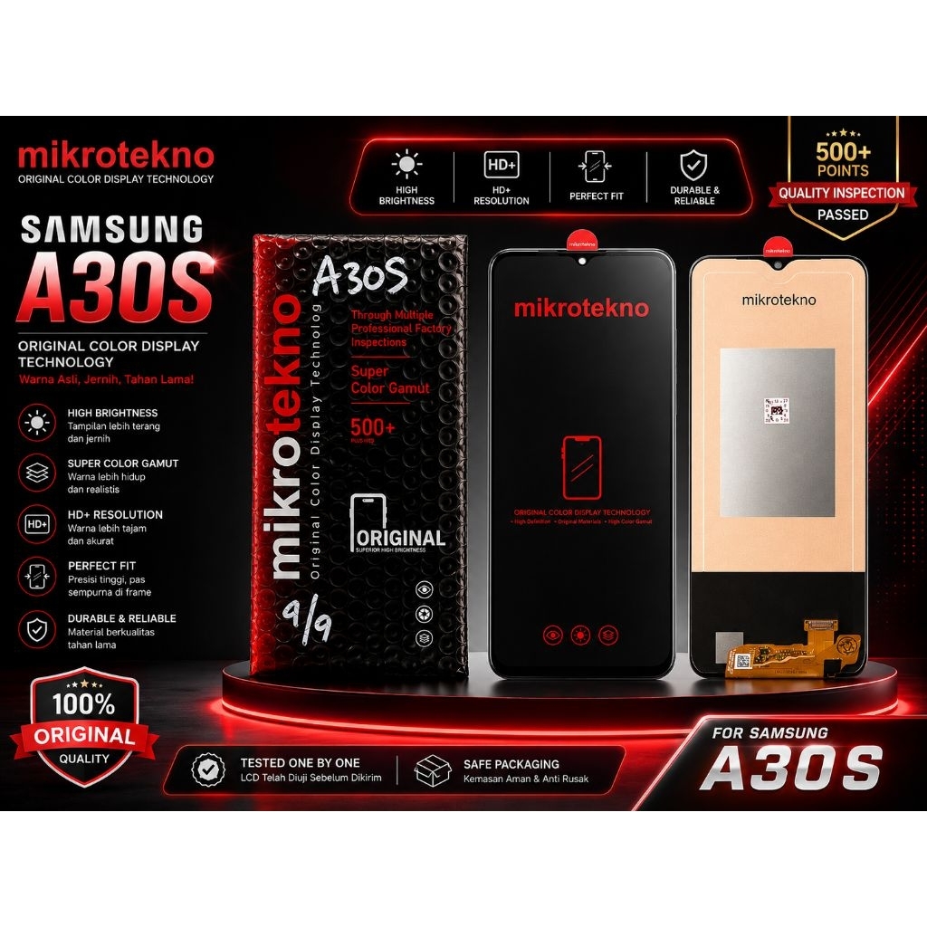 LCD TOUCHSREEN SAMSUNG A30S / A30 S / A 30S / A307 KUALITAS ORIGINAL FULLSET MIKROTEKNO