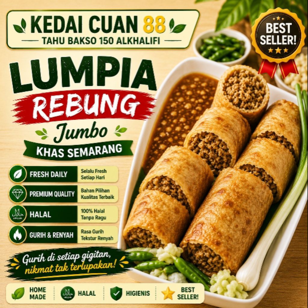 LUMPIA REBUNG SEMARANG DIBEKASI 150 ALKHALIFI TERMURAH TERENAK TERLARIS