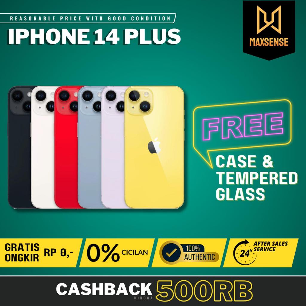 iPhone Bekas | iPhone 14 Plus  256GB Second Fullset Resmi All Operator
