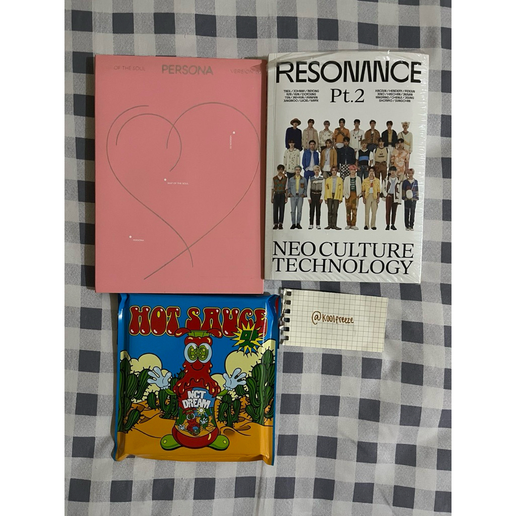 album & jewel case BTS, NCT RESONANCE, NCT DREAM