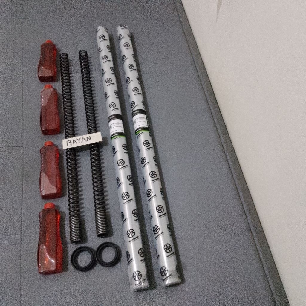 as shock depan original komplit klx L tele klx L tele sok+per+sil+oli4btl