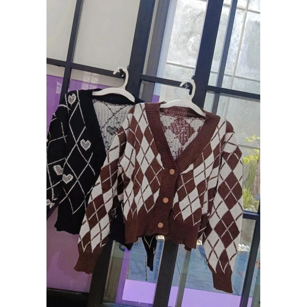 Cardi Motif Ketupat
