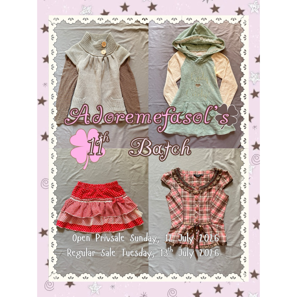 Adoremefasol’s Edisi Mint Choco polkadot neapolitan pink cardigan liz lisa series
