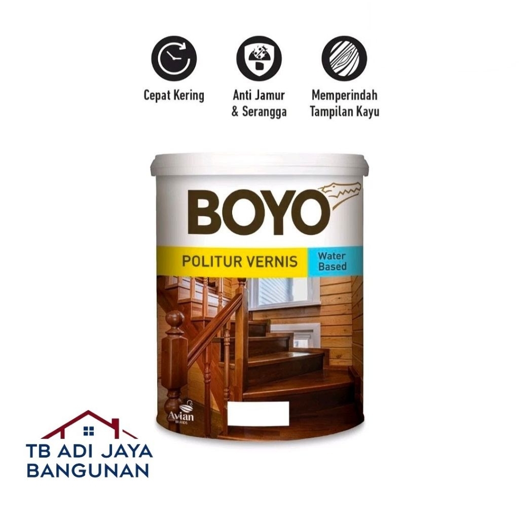 Boyo Politur Vernis Water Based 1 KG