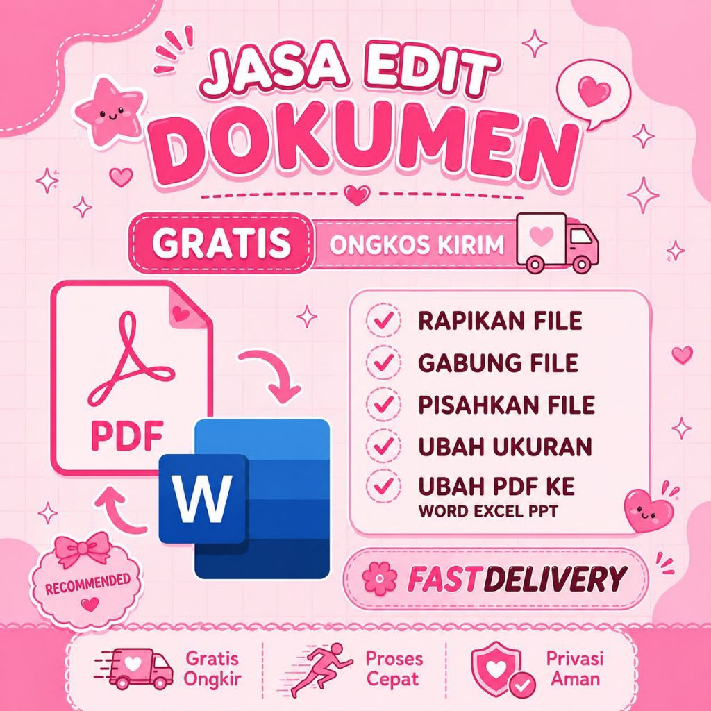 Jasa Edit Dokumen, Gabung Dokumen, Pisah Dokumen