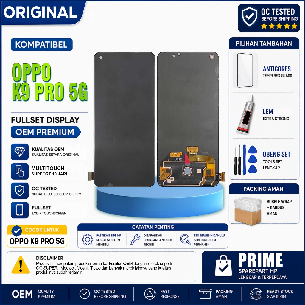 Lcd OPPO K9 PRO 5G Fullset Touchscreen Original Quality