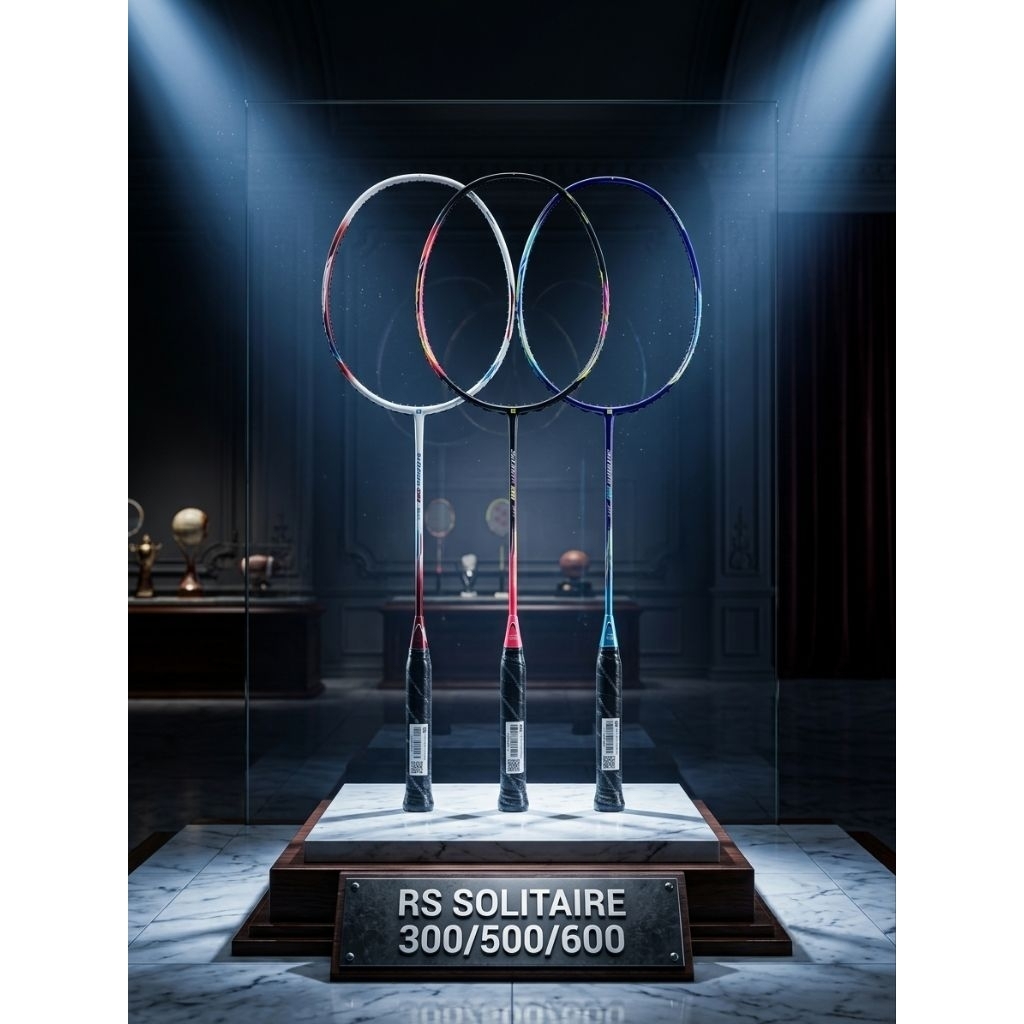 RAKET BADMINTON RS SOLITAIRE 300/500/600 ORIGINAL PRODUK
