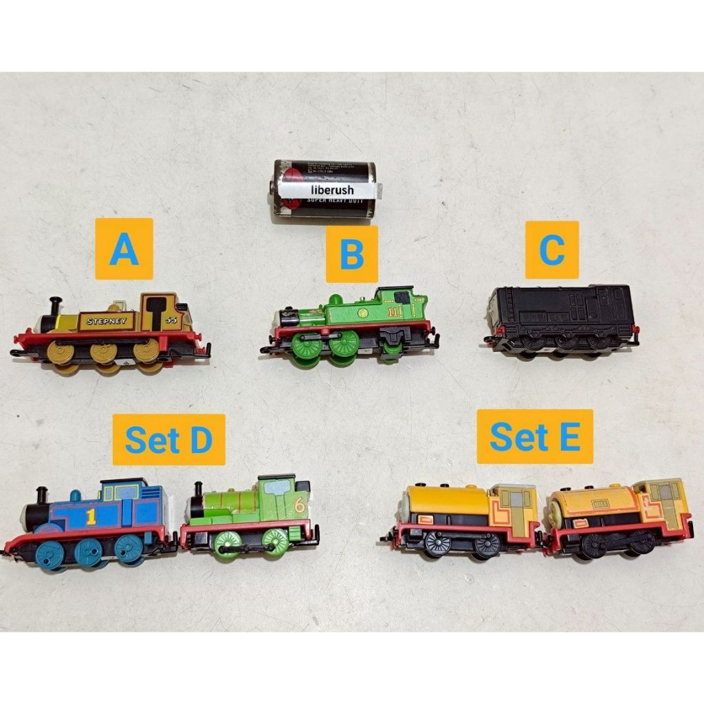 [/Pcs] Rare vintage bandai nakayoshi Thomas & friends stepney oliver diesel percy ben bill plarail a