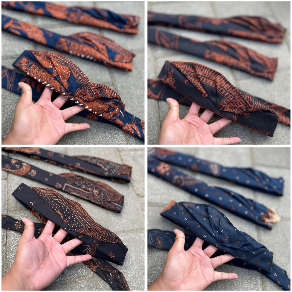 UDENG BATIK PRINT SETENGAH JADI NAYAH / PAKAIAN ADAT BALI