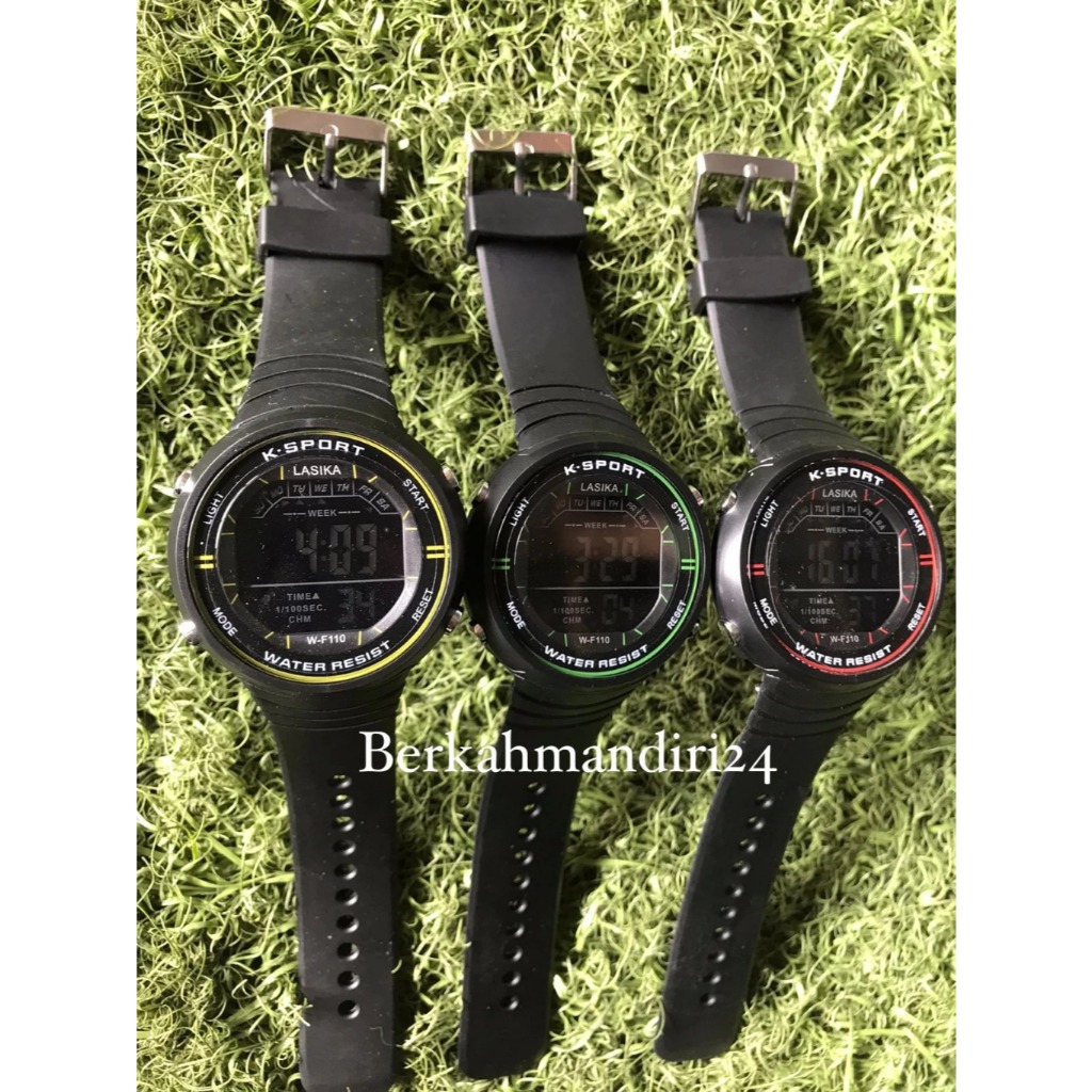 Jam Tangan Pria Digital Lasika W-F110 Water Resistent K-Sport Original Jam Tangan Kasual Fashion Pri