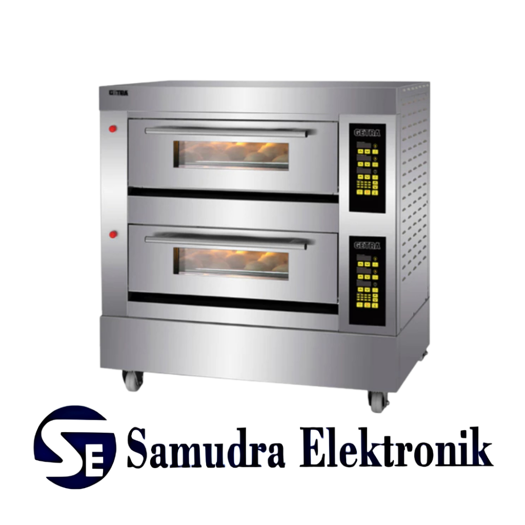GETRA GAS PIZZA DECK OVEN 2 DECK 4 TRAY RFL-24PGC