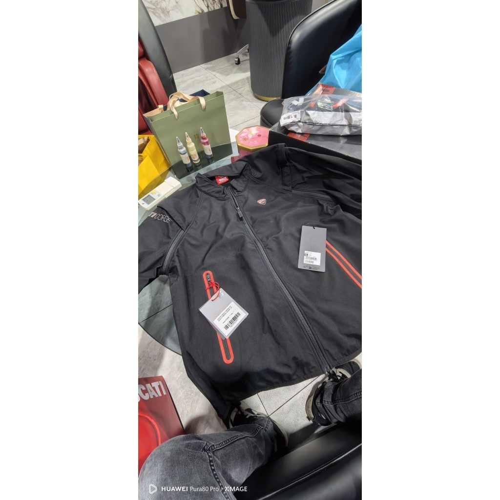 Ducati Desmo Jaket MX hitam Jaket touring