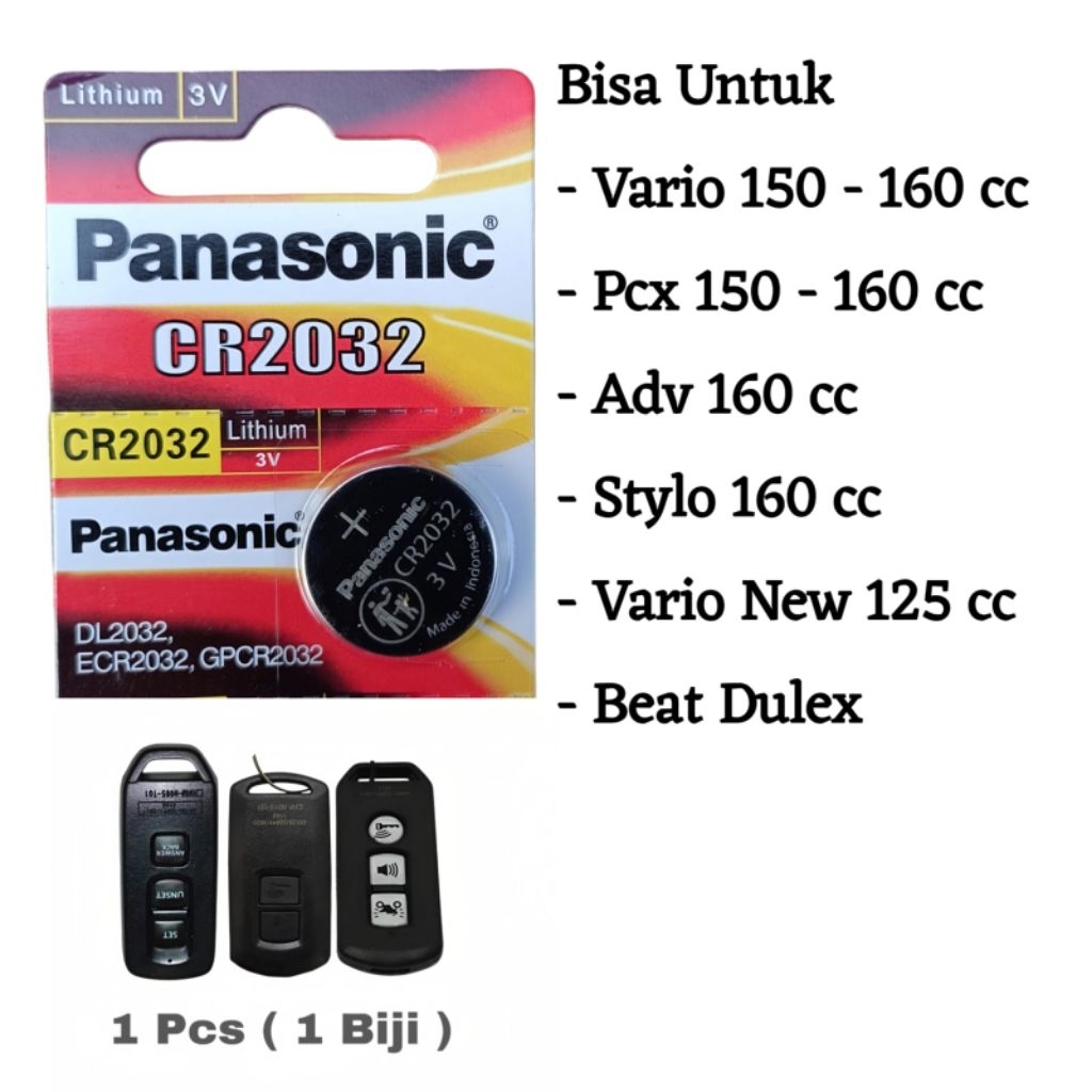 Baterai remot motor PCX 150 160 Batre remot keyless VARIO ADV 150 160
