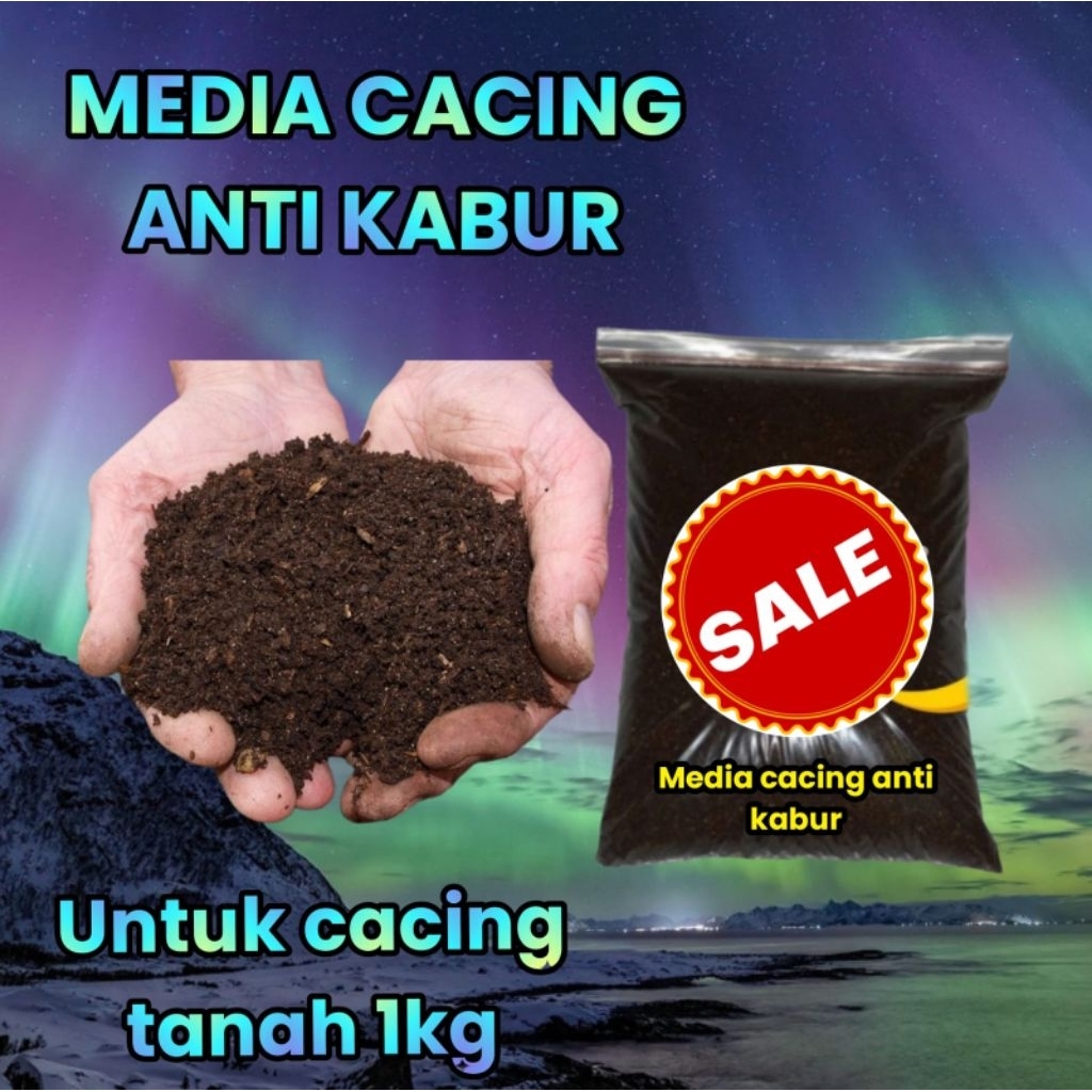 media cacing tanah anti kabur 1kg