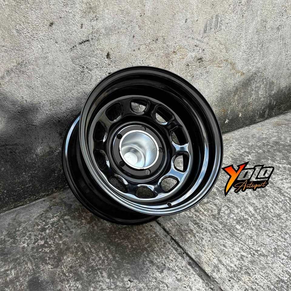 Velg Mobil HSR Mokupo Velg Mobil Kaleng R15x8 Baut 5 Untuk Mobil Hilux SC Luxio Brv Rush Terios dll