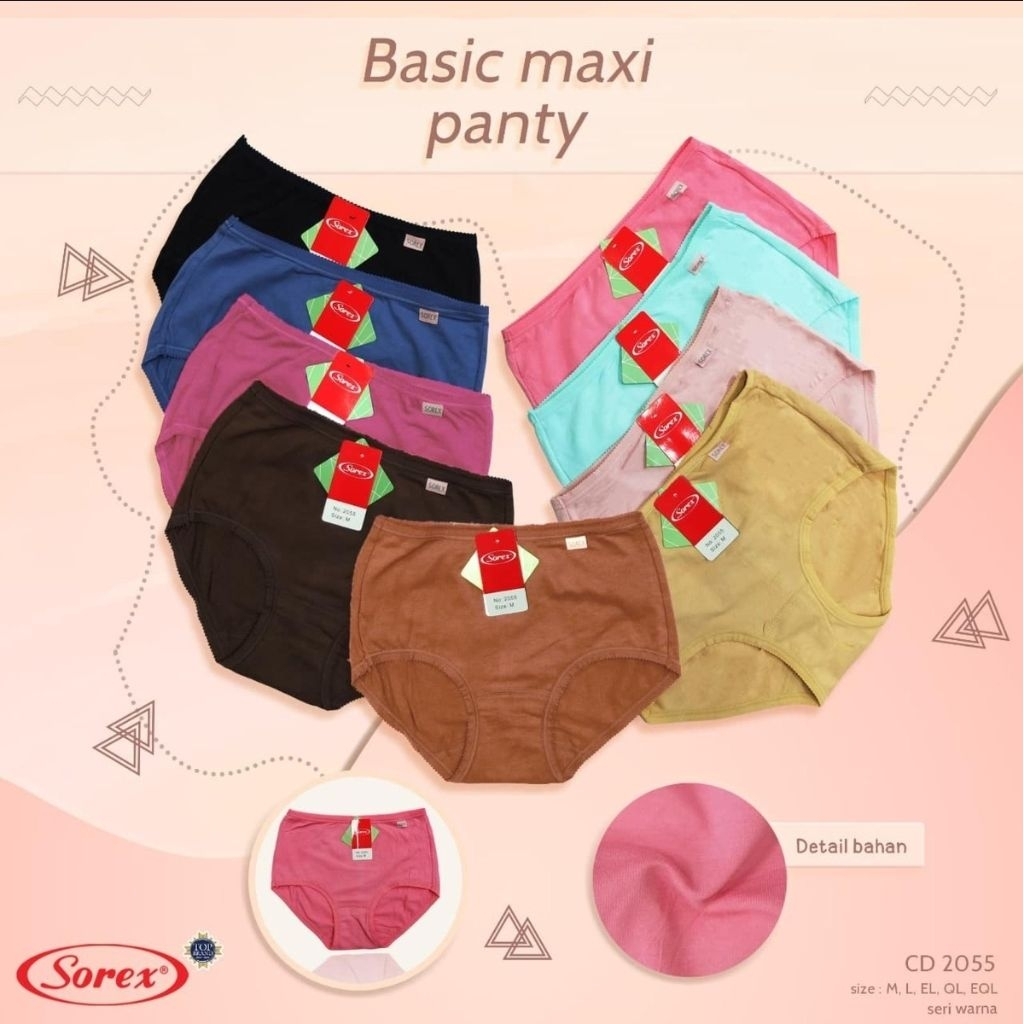 sorex celana dalam sorex maxi cotton seri 2055