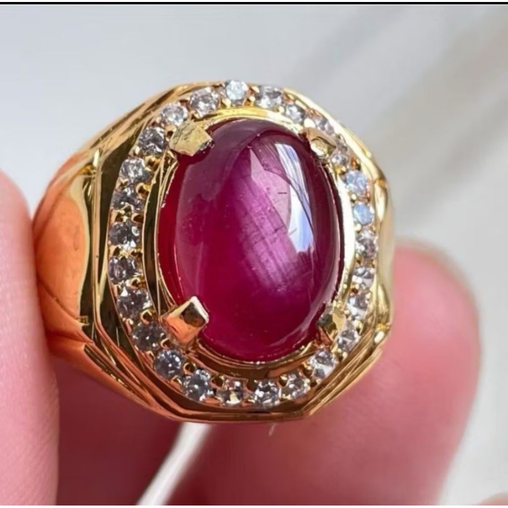 Batu cincin permata ruby burma