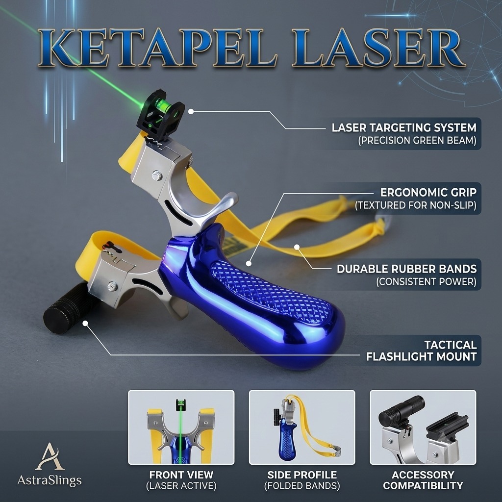 KETAPEL PLINTHENG LASER BERBURU AKURAT PEGAS KUAT/Ketapel Tactical Laser Sight - JG98K /Slingshot / 