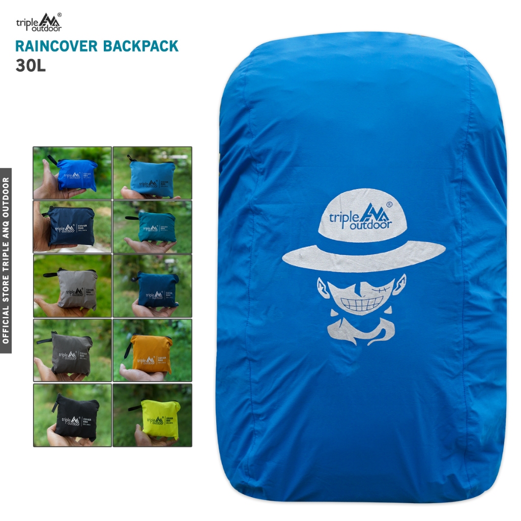 RAIN COVER / COVER BAG 30 L - PELINDUNG TAS 30 LITER RAINCOVER BACKPACK PACKABLE COVERBAG WATERPROOF