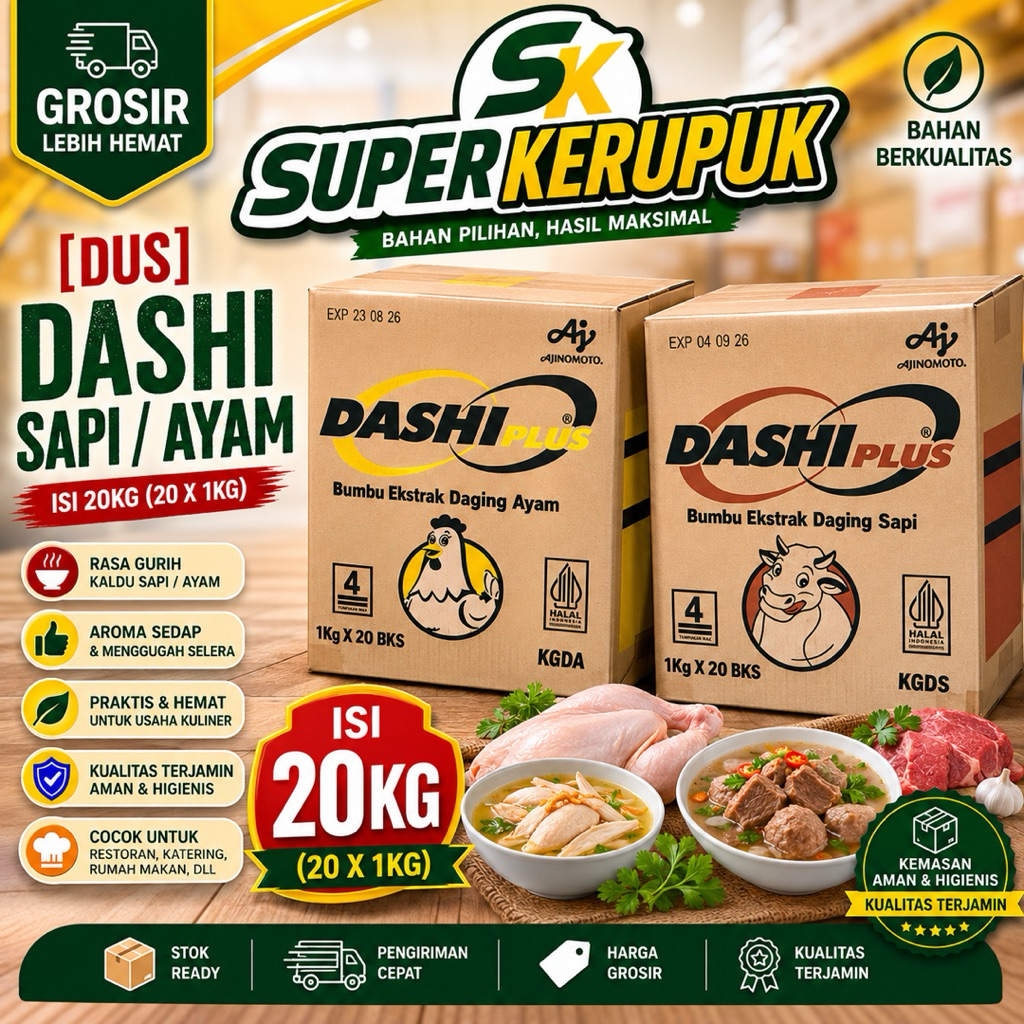 [Dus] Dashi Sapi / Dashi Ayam isi 20kg