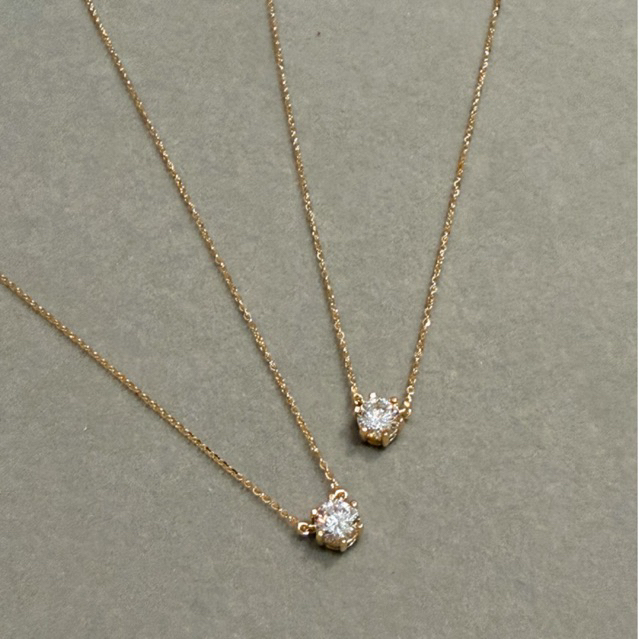 Kalung SOLITAIRE MATA SATU nagita emas asli kadar 375 8K