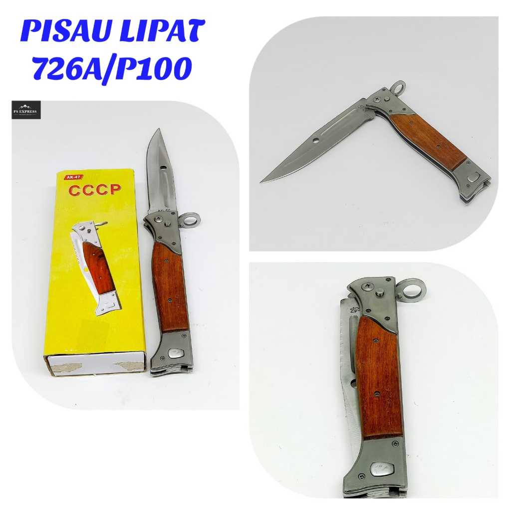 PISAU SURVIVAL LIPAT--PISAU OUTDOOR AK47 7624/P100-64RY