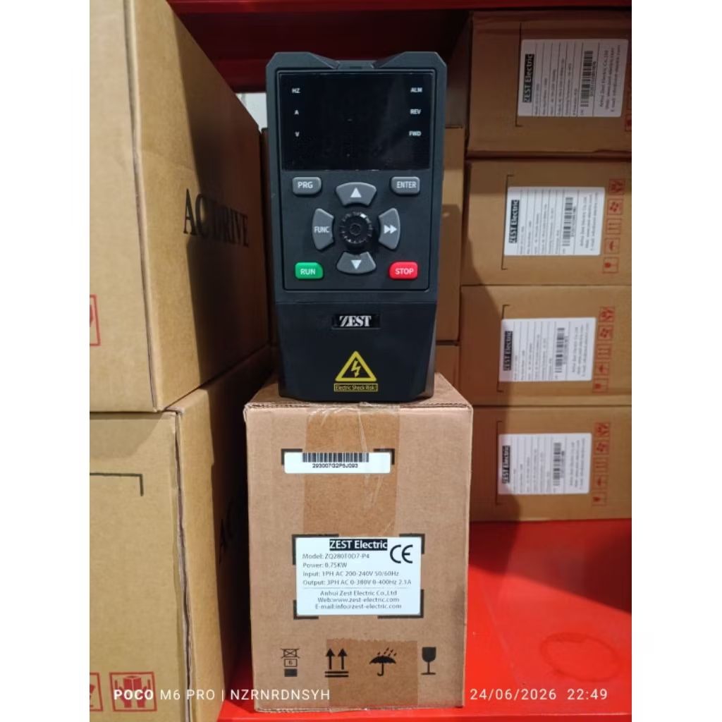 Inverter 1 phase 220v to 3 phase 380v 0,75 Kw 1 hp