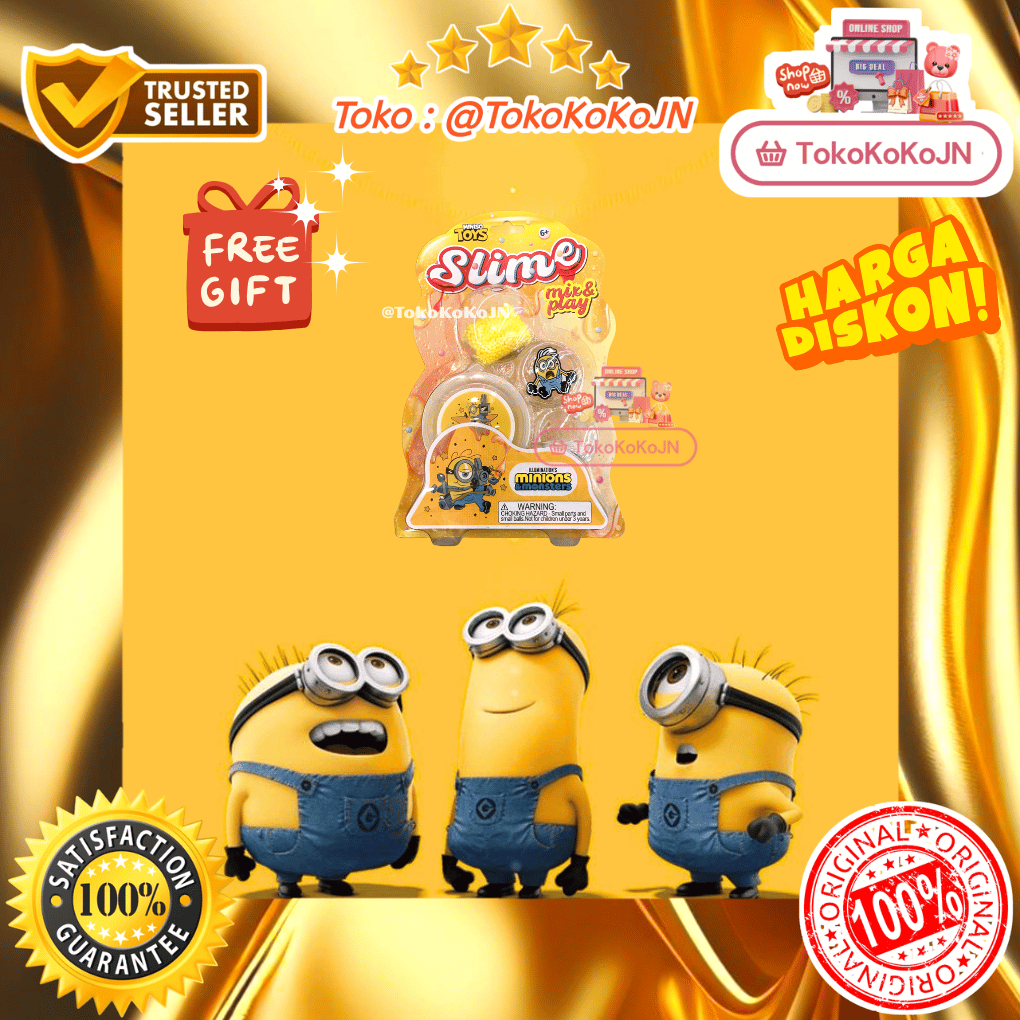Minions and Monsters Mainan Slime Mix & Party Original Miniso Toys 2026