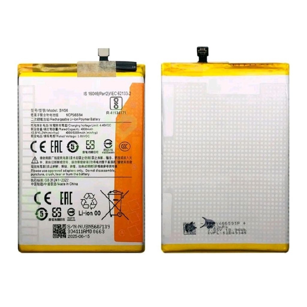BATRAI BATRE BATERAI SIOMI RDMI 9C / RDMI 9A KODE BN56 ORIGINAL
