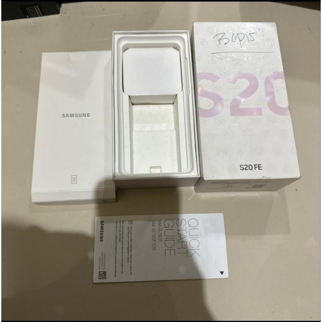 dus box kotak original copotan Samsung Galaxy s20 Fe