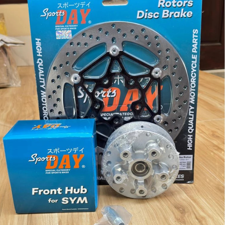 TROMOL DEPAN SYM SET PIRINGAN diameter 320 IMPORT DAY tromol sym piringan lebar 320
