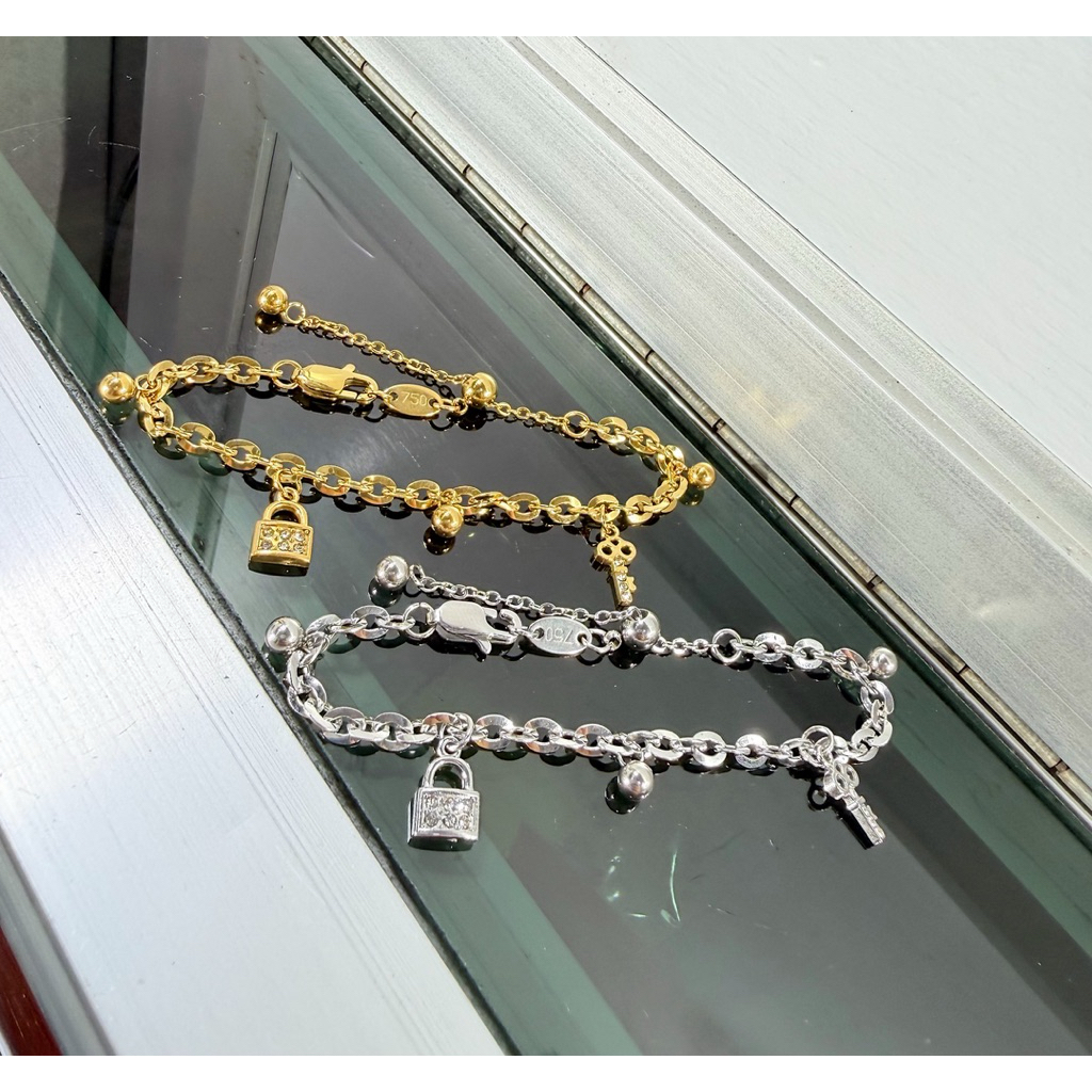 gelang titanium, gelang serut titanium, gelang serut rumbai, gelang embos750