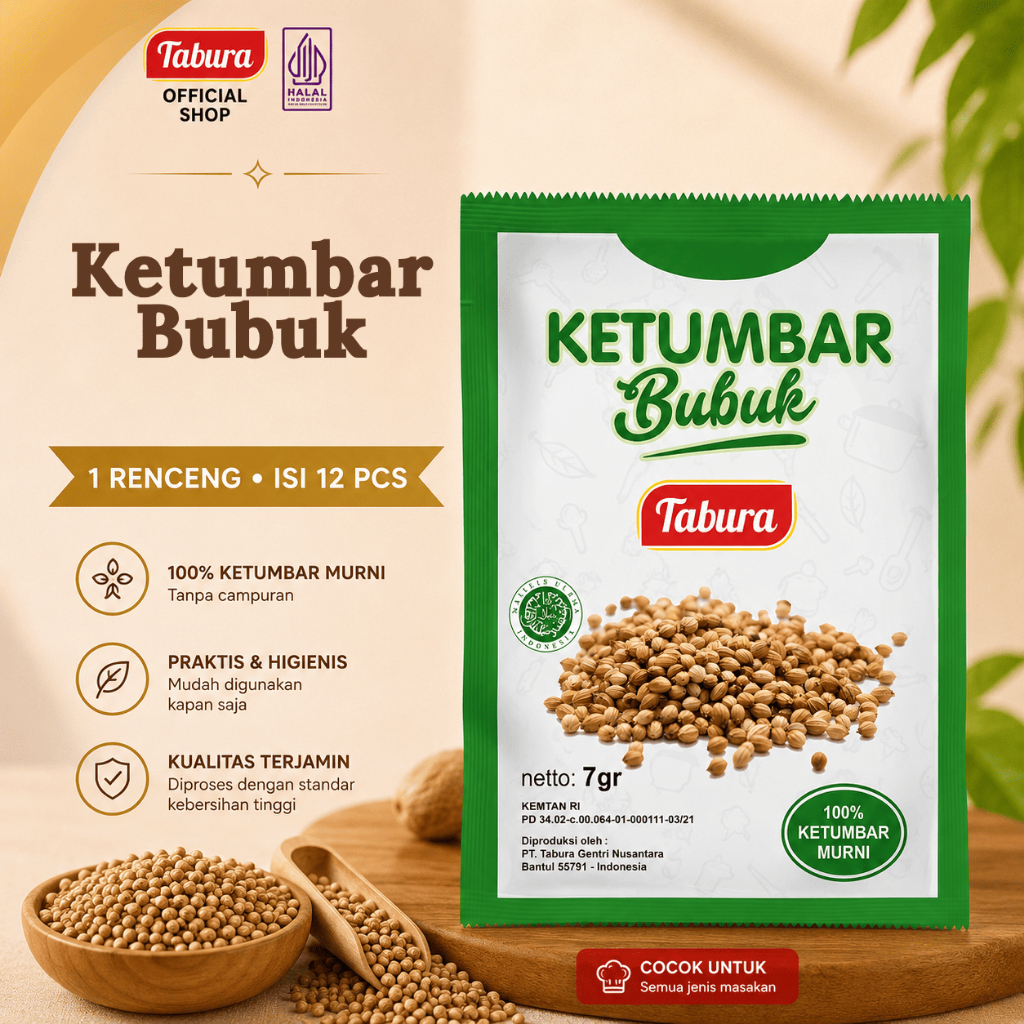 Ketumbar Bubuk 12 pcs | Ketumbar Bubuk Tabura 7g (RENCENGAN)