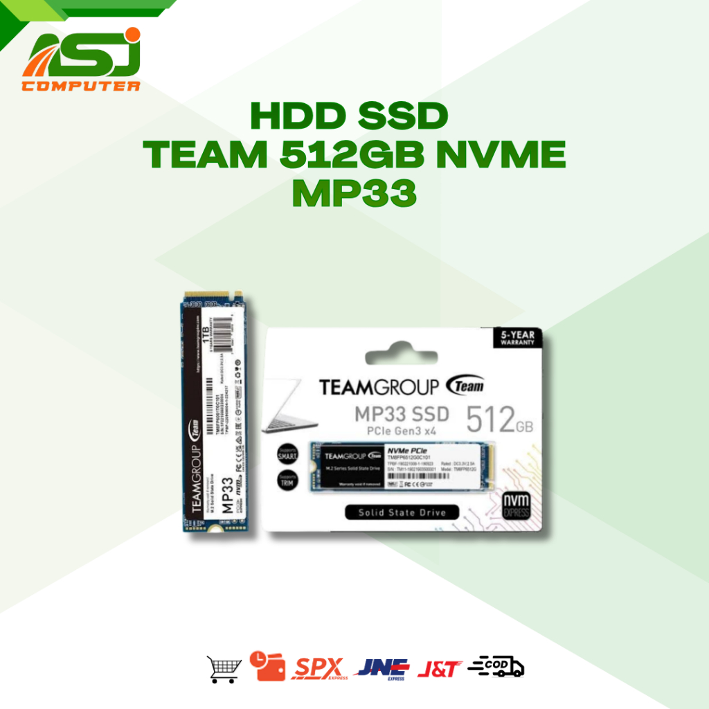 HDD SSD TEAM 512GB NVME MP33
